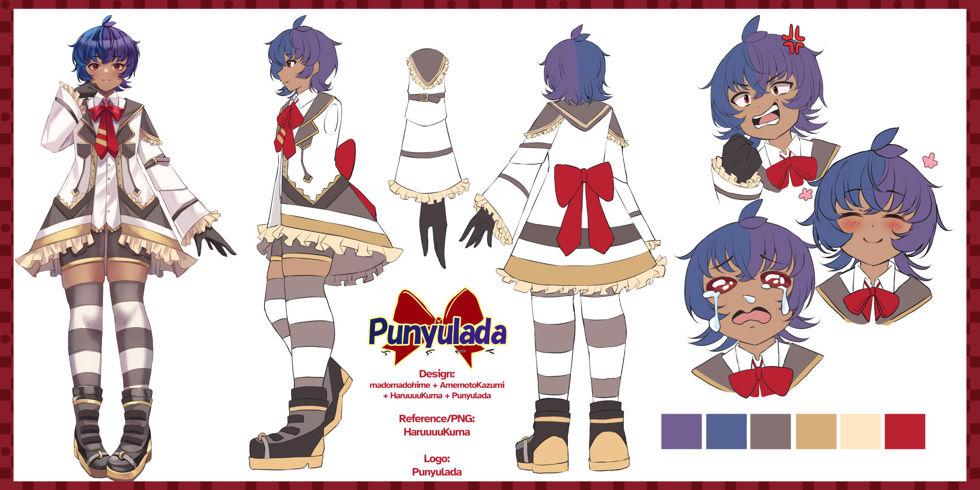 Punyulada Reference Sheet (Ojou PNG)
